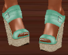 mint wedge sandals