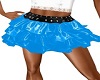 Neon blue poof skirt