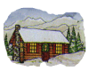 HW: Snowy Log Cabin