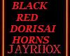 DORISAI HORNS BLK-RED
