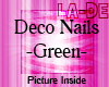 *La-De* Deco Nails-Green