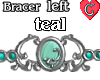 Bracer1 Teal LEFT