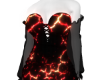 [Mae] Short Dress Lava