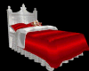 {F}RED & WHITE SATIN BED