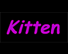 Purple Kitten Sign