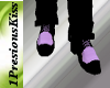 lavender black shoe