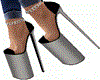 N. Sexy Silver Platforms