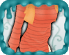 !E! Orange Striped Dress