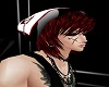 dc hat with drk red hair