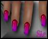 Nails - Red Purple (med)