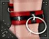 !S Anklets Cuff Deep Red