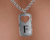 Necklace Couple Letter F