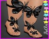 Black Butterfly Sandals