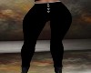 Black Silver Button Pant