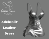 Adele Silv Leather Dress