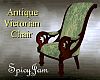 Antq Victn Chair Green