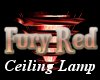 Fury Red Ceiling Lamp