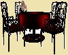 Blk/Red Table/Chairs Bar