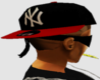 [BF]Red Black NY Fitted