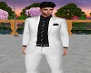 Mens White Suit w/Tie