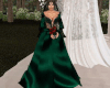 Goth Green Wedding Gown
