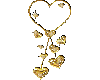 Gold Glitter Hearts