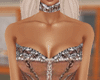 Beige Beaded Gown