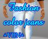 Fashion Color Jeans whit