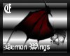 Demon Wings Red&Black