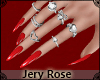 [JR] Red Nails w Rings