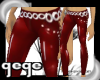 [GG]Red Pvc pants