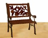 wood carved chair dark