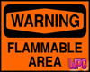 Flammable -stkr sgn