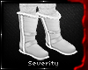 *S White Winter Boots