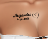 Alejandro+heart  tattoo