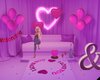 Valentine Purp Pose Room