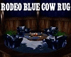 Rodeo Blue Cow Rug