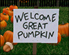 Great Pumpkin Sign