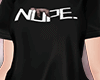 T-Shirt Black Nope -F-