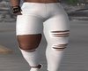 [S] White Ripped Jeans