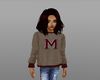 letter M sweater