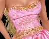 pink gown & gold belt F