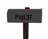 Piglet's Mailbox Sign