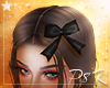 !✩ S Black Ribbon Bow