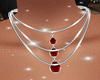 Silver-Red Necklaces
