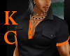 [KC]Black/Orange Polo