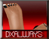 @Dx@ Black/Wh Toe Nails