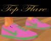 TF's Pink/Green Nikes