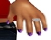 Purple danity nails