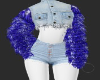 dark blue short set